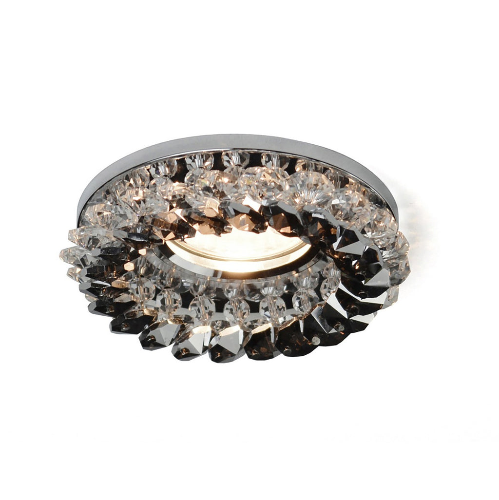 Diyas Round Rim in Polished Chrome with Smoked Crystal - RIM ONLY