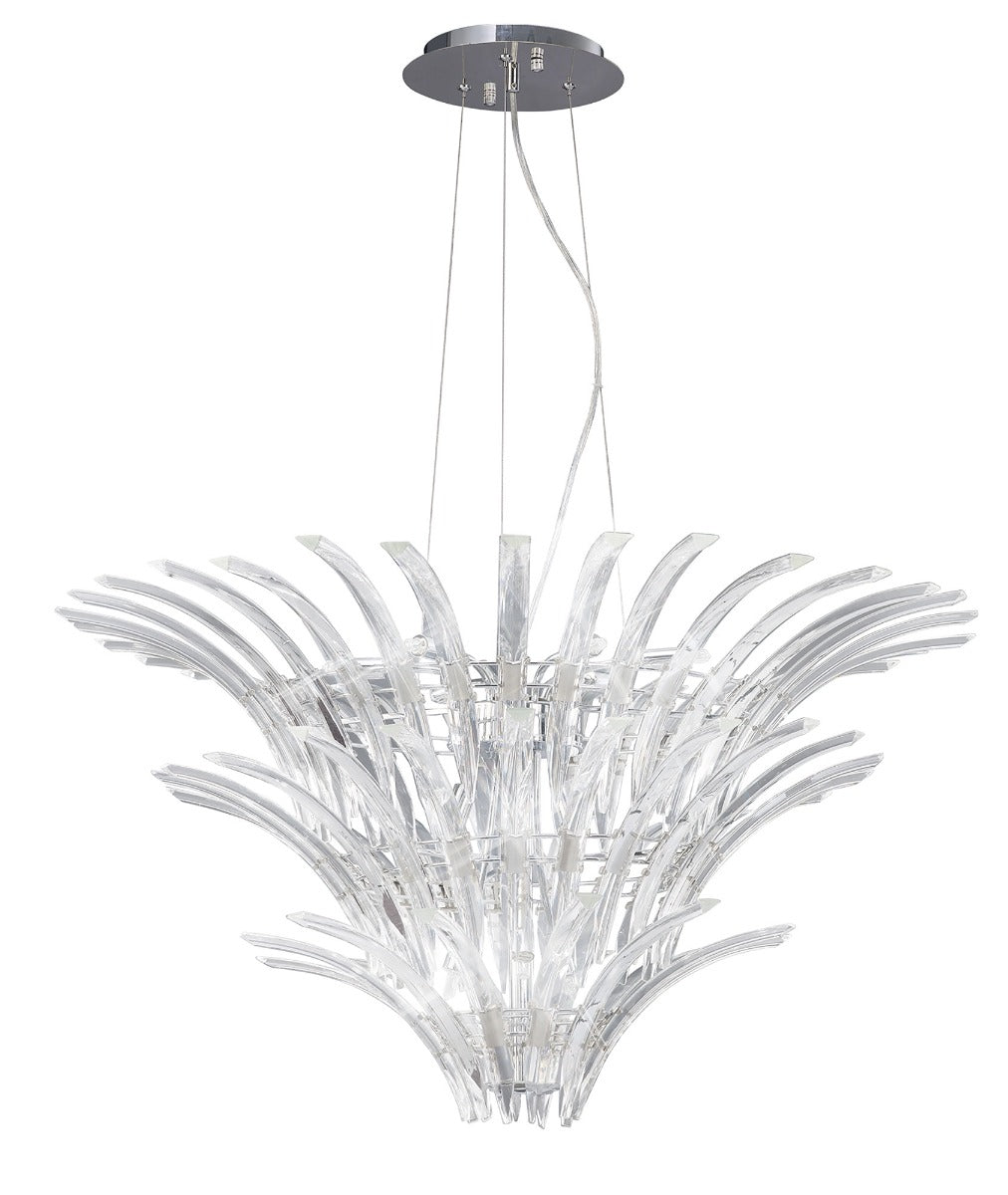 Diyas Sinclair 12 Light Pendant Light in Polished Chrome