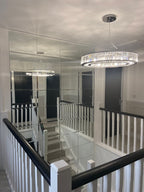 Diyas Torre 10 Light Pendant Light in Polished Chrome with Crystal