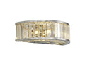 Diyas Torre 3 Light Wall Light in Polished Chrome with Crystal