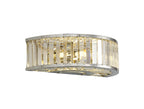 Diyas Torre 3 Light Wall Light in Polished Chrome with Crystal
