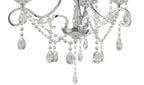 Diyas Vela 3 Light Pendant Light in Polished Chrome with Crystal