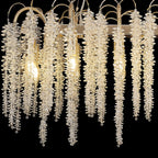 Diyas Wisteria 12 Light Oval Pendant Light in French Gold