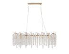 Diyas Wisteria 16 Light Oval Pendant Light in French Gold