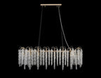 Diyas Wisteria 16 Light Oval Pendant Light in French Gold