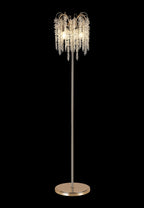 Diyas Wisteria 4 Light Floor Lamp in Polished Nickel