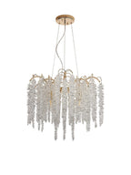 Diyas Wisteria 7 Light Round Pendant Light in French Gold