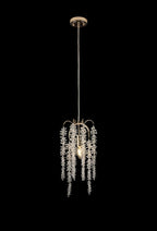 Diyas Wisteria Round Pendant Light in French Gold