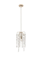 Diyas Wisteria Round Pendant Light in French Gold
