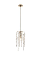 Diyas Wisteria Round Pendant Light in French Gold