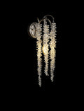 Diyas Wisteria Switched Wall Light in Polished Nickel