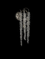 Diyas Wisteria Switched Wall Light in Polished Nickel
