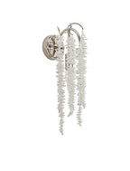 Diyas Wisteria Switched Wall Light in Polished Nickel