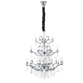 Diyas Zinta 22 Light Crystal Chandelier in Polished Chrome