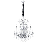 Diyas Zinta 22 Light Crystal Chandelier in Polished Chrome