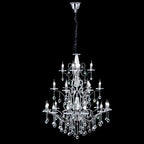 Diyas Zinta 22 Light Crystal Chandelier in Polished Chrome