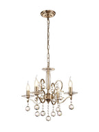 Diyas Zinta 4 Light Crystal Chandelier in French Gold