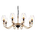 Elstead Armand 8 Light Chandelier in Aged Brass