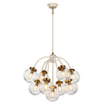 Elstead Cosmos 9 Light Pendant Light with Cream Glass Shades