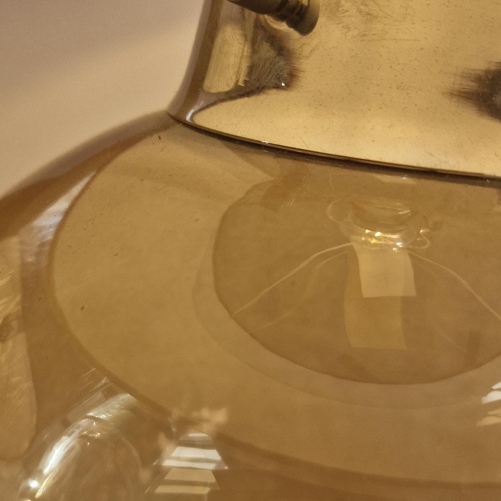 Elstead Kara Table Lamp with Smoke Glass Base and Handmade Shades