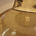 Elstead Kara Table Lamp with Smoke Glass Base and Handmade Shades