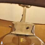 Elstead Kara Table Lamp with Smoke Glass Base and Handmade Shades