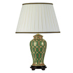 Elstead Sashi Traditional Table Lamp with Tall Empire Shade