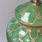 Elstead Sashi Traditional Table Lamp with Tall Empire Shade