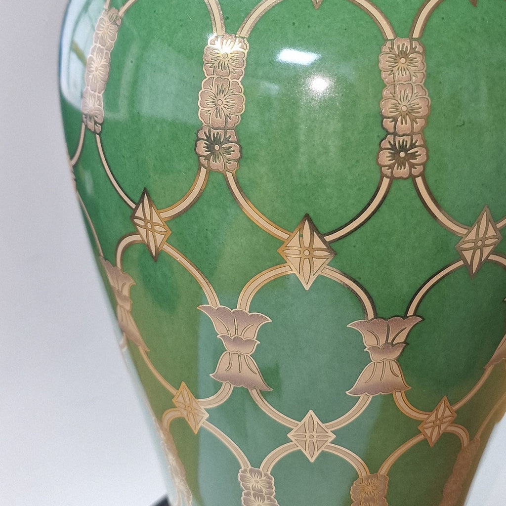 Elstead Sashi Traditional Table Lamp with Tall Empire Shade