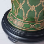 Elstead Sashi Traditional Table Lamp with Tall Empire Shade