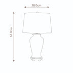Elstead Ying Table Lamp with White Tapered Drum Shade