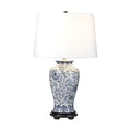 Elstead Ying Table Lamp with White Tapered Drum Shade