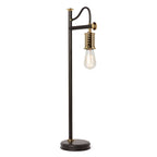 Elstead Douille Table Lamp in Black and Polished Brass