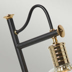 Elstead Douille Table Lamp in Black and Polished Brass