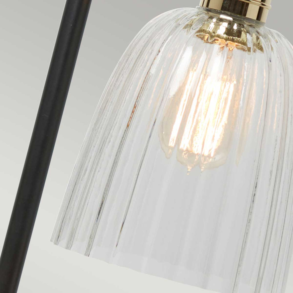 Elstead Douille Table Lamp in Black and Polished Brass