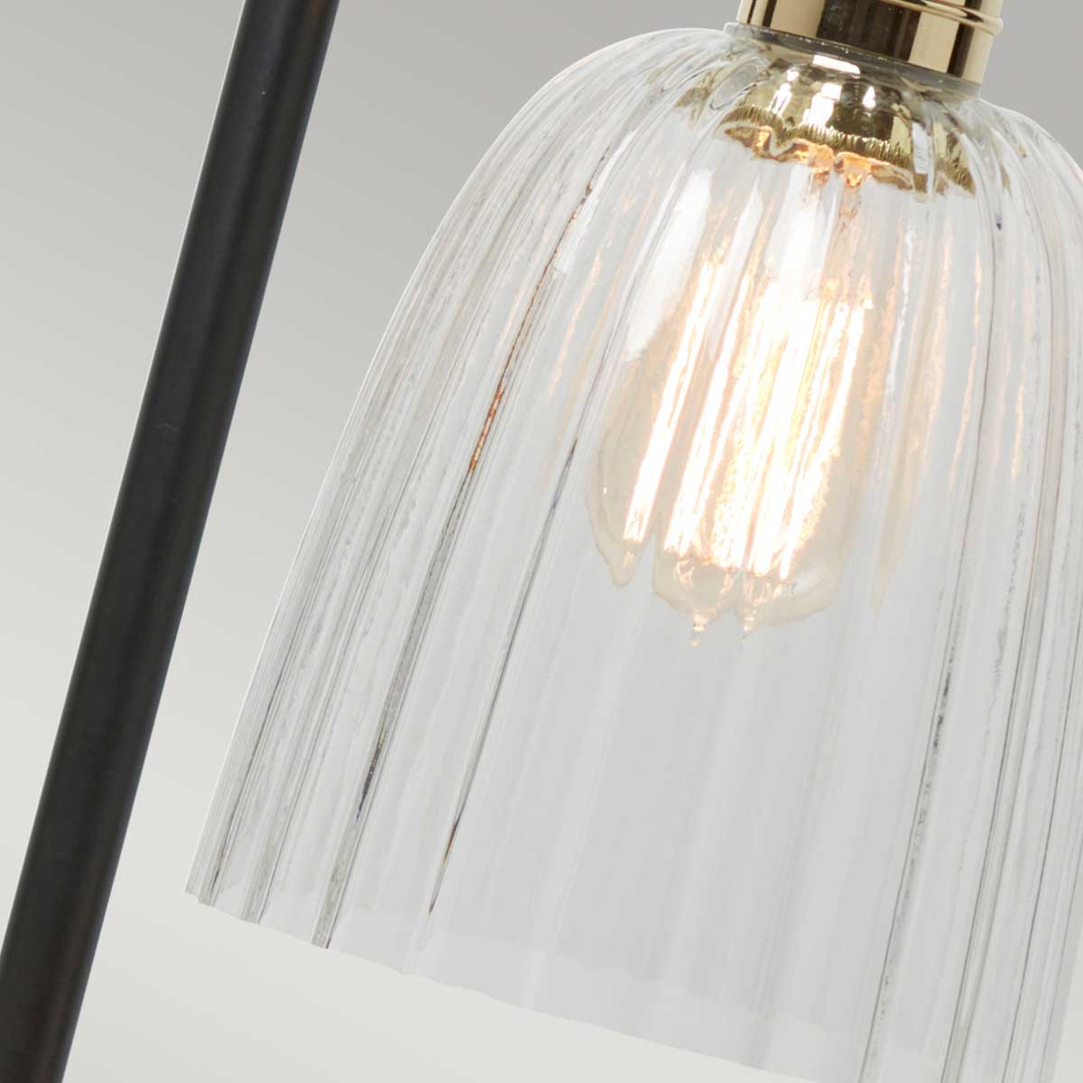 Elstead Douille Table Lamp in Black and Polished Brass