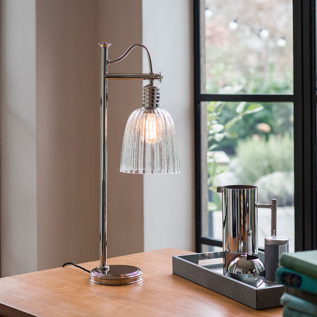 Elstead Douille Table Lamp in Polished Nickel