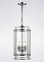 Diyas Eaton 3 Light Ceiling Lantern in Polished Chrome