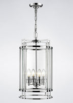 Diyas Eaton 4 Light Ceiling Lantern in Polished Chrome
