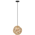 Eglo Skoura Pendant Ceiling Light Black Brass