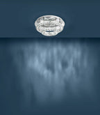 Eglo Stars of Light Toneria Flush Ceiling Light LED Chrome/Crystal 39003
