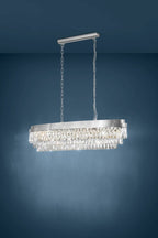 Eglo Stars of Light Valparaiso 1 Pendant Fitting 13 Light Chrome with Crystals 39495