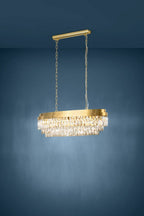 Eglo Stars of Light Valparaiso 10 Light Pendant Gold with Optic Crystals 39462