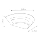 ELS/ Kasper 1 Light Outdoor Wall Spotlight in Graphite Grey LED