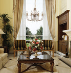 Elstead Aegean 8 Light Chandelier in Aged Brass