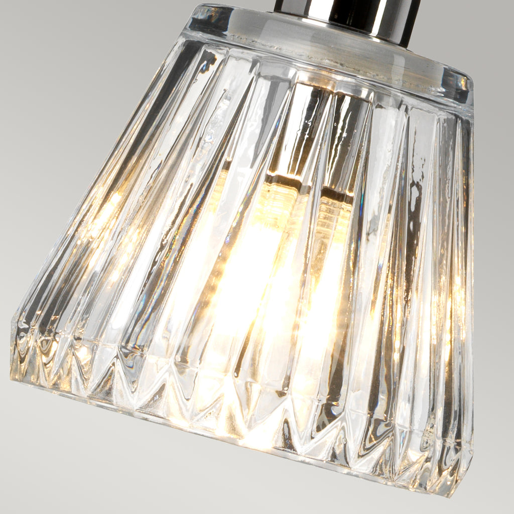 Elstead Agatha 1 Light Bathroom Pendant Light in Polished Chrome