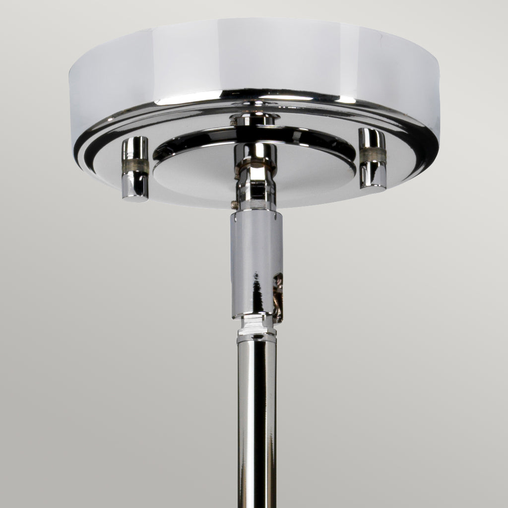 Elstead Agatha 1 Light Bathroom Pendant Light in Polished Chrome