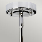 Elstead Agatha 1 Light Bathroom Pendant Light in Polished Chrome