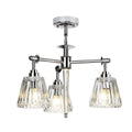 Elstead Agatha 3 Light Bathroom Pendant Light in Polished Chrome