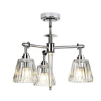 Elstead Agatha 3 Light Bathroom Pendant Light in Polished Chrome